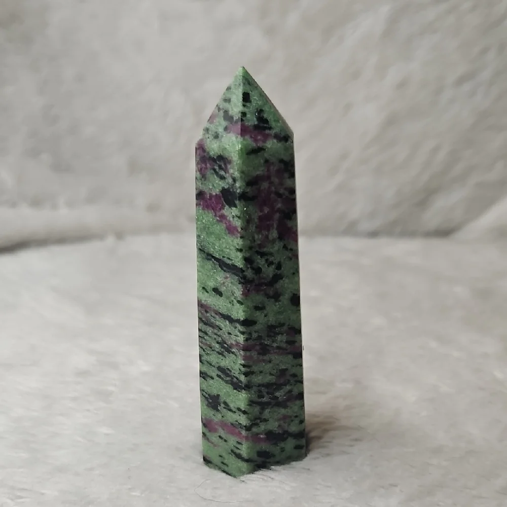 Ruby Zoisite Crystal Tower Point - Picture 1 of 7